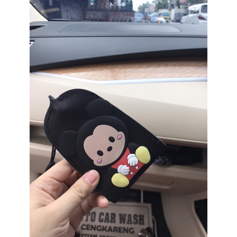 gantungan kunci mobil mickey minnie