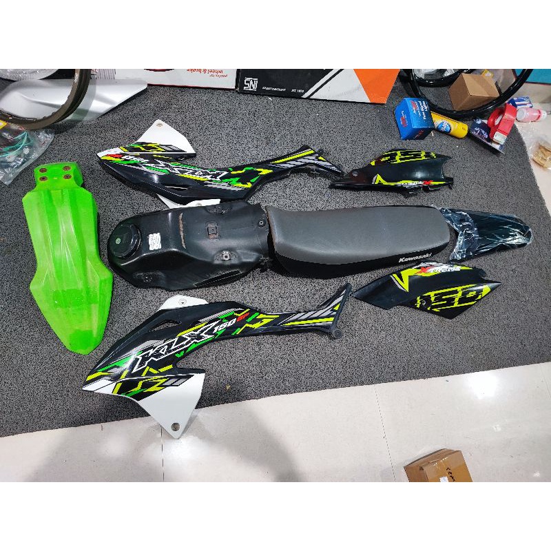 PROMO READY STIK COVER COFER COVER SET COVER BODY SET KAWASAKI KLX 150 KLX150 KLX BF ATAU KLX G ORI 
