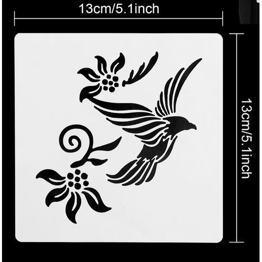 Plastic Stencil - Stensil Dekorasi Motif_GRS11