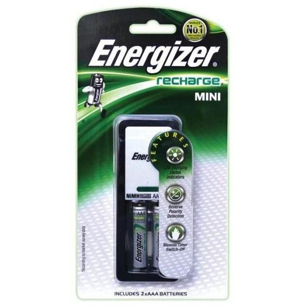 ENERGIZER MINI CHARGER + 2 X AAA NiMH BATT CH2PC3