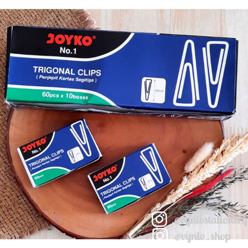 

PAPER CLIP / TRIGONAL CLIP / KLIP PENJEPIT KERTAS NO.1 JOYKO