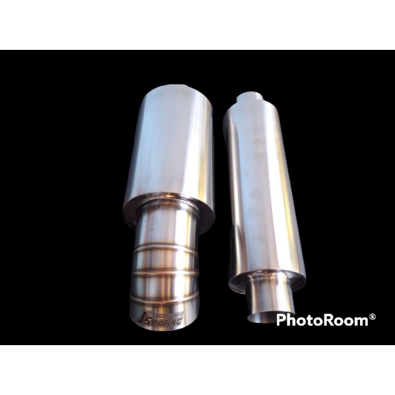 KNALPOT JS RACING DAN RESONATOR