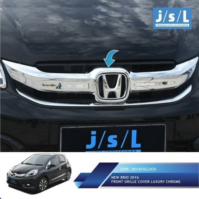 Cover Grill Depan New Brio 2016 Front Grille Cover Full Chrome Cover Grill Depan