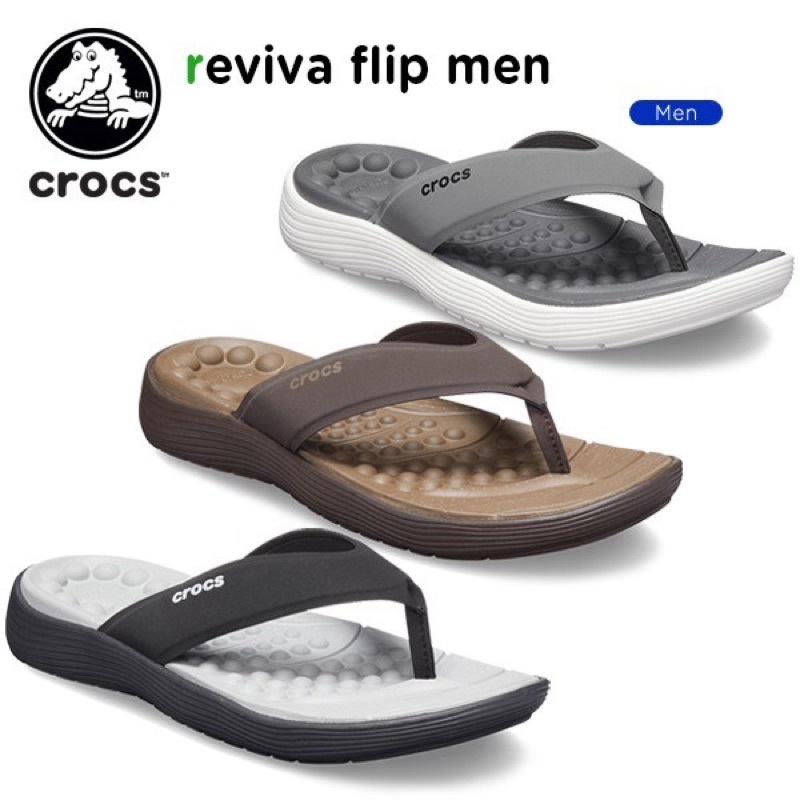 Crocs reviva flip men / Sandal crocs men / Reviva flip men