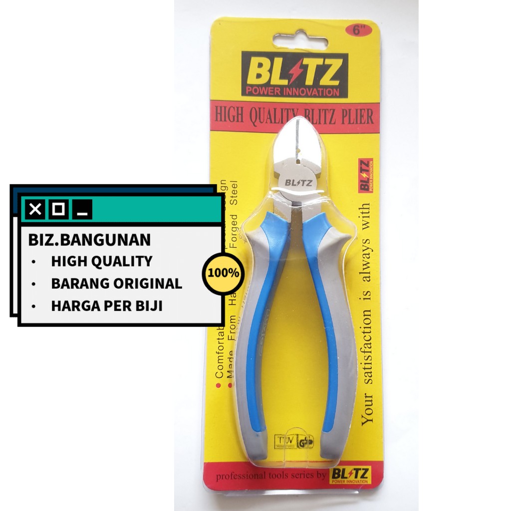 TANG POTONG BLITZ 6&quot; CHROME - CUTTING PLIER