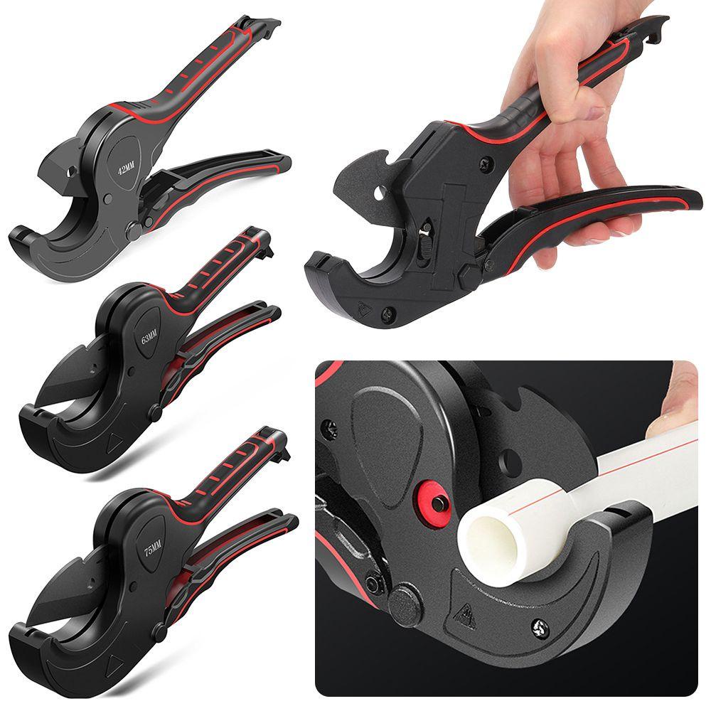 Preva Pipe Cutter Profesional PP/PE Hose Hot Melt Tube Ratchet Gunting Selang Cutting Self-locking Hand Tools