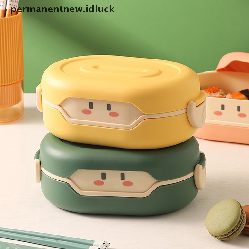 Kotak Makan Siang Motif Kartun Anime Warna-Warni Ukuran 780ml Untuk Anak Sekolah