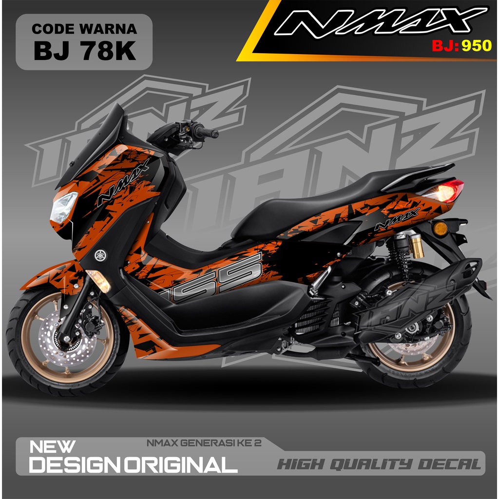 STICKER NEW NMAX FULL BLOK BODI/ DECAL FULL BODY NMAX / DECAL STIKER FULL BODY NMAX / STIKER DECAL NMAX TERBARU