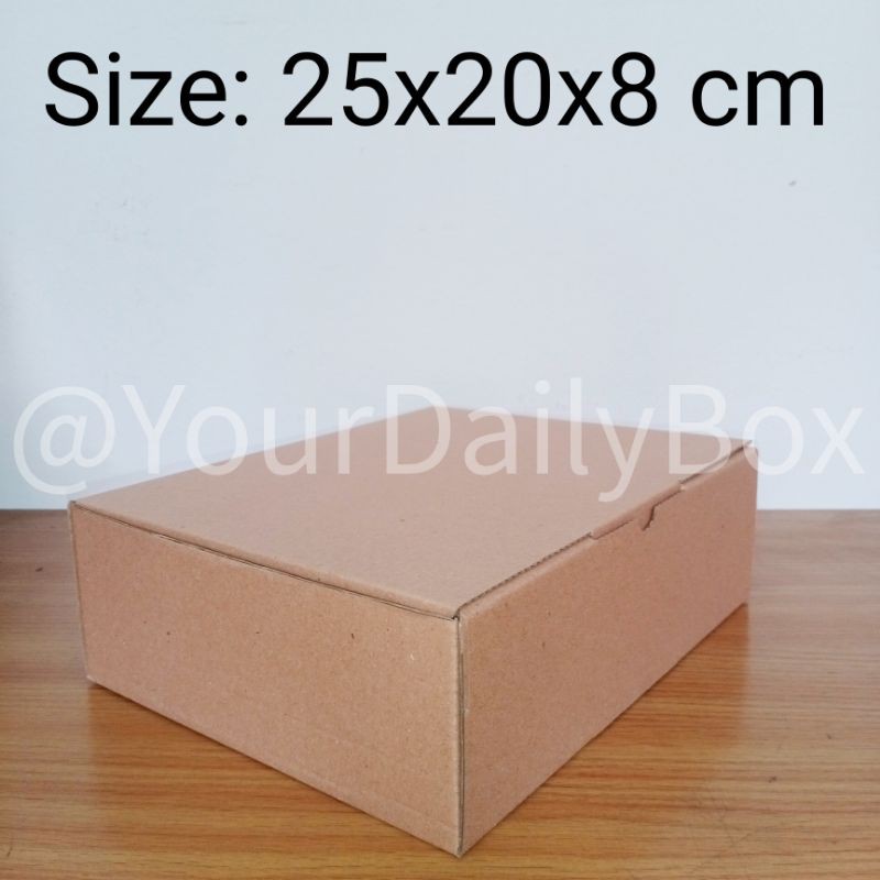 

[isi 10 pcs] DUS POLOS, KARDUS MURAH, PACKING, Karton box packing uk 25x20x8 cm