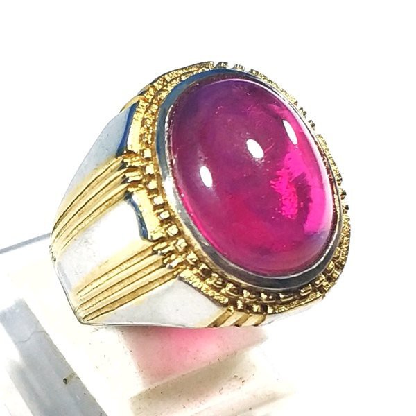 CINCIN BATU AKIK MERAH SIAM BANGKOK MINIMALIS KANTORAN PUNYA