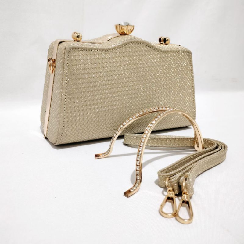 FARNELL - Model Baru! Clutch Pesta Farnell Tas Kondangan Wanita Diamond  Y9188G