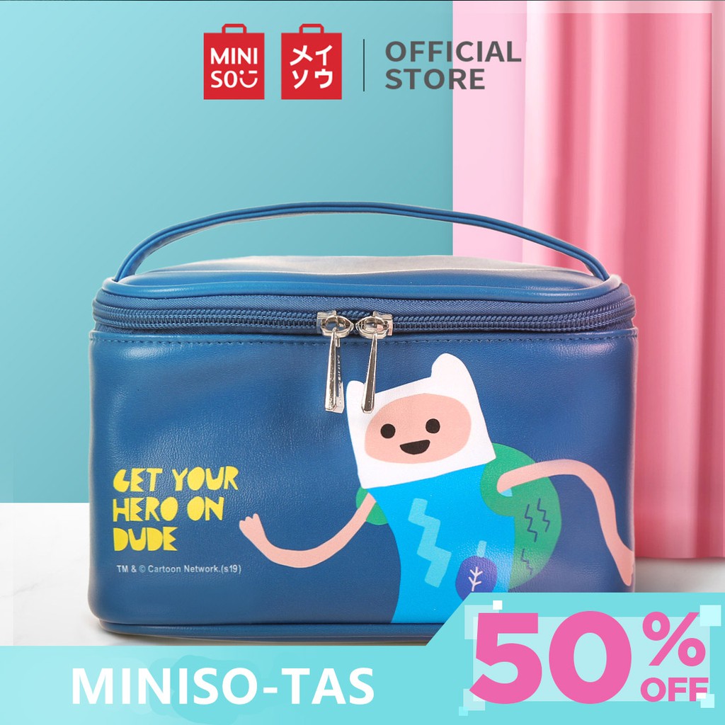 MINISO Beauty Adventure Time Tas Kosmetik Tempat Makeup Rectangle
