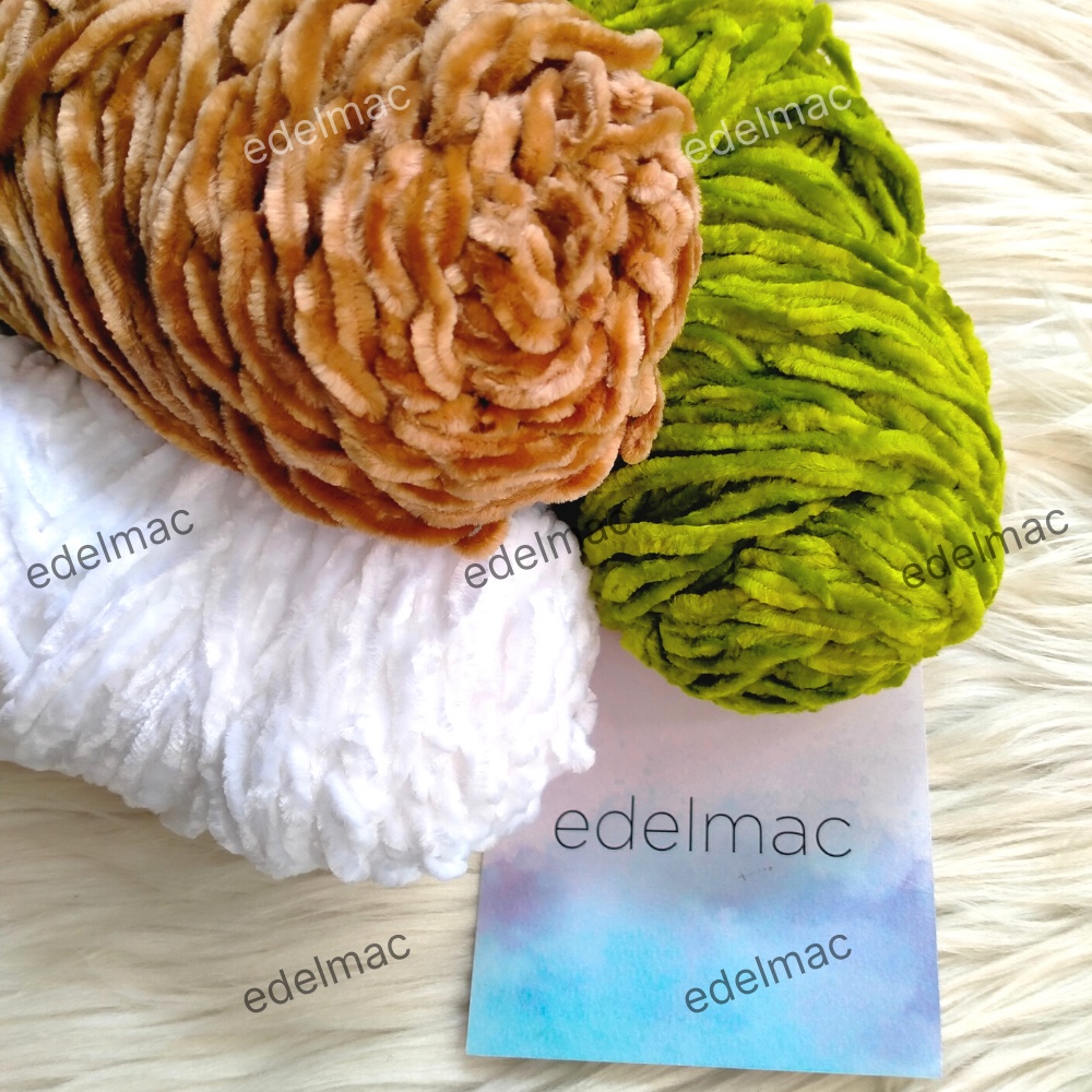 Tali Benang Beludru Velvet Import Yarn Benang Rajut | Macrame Weaving | Crochet