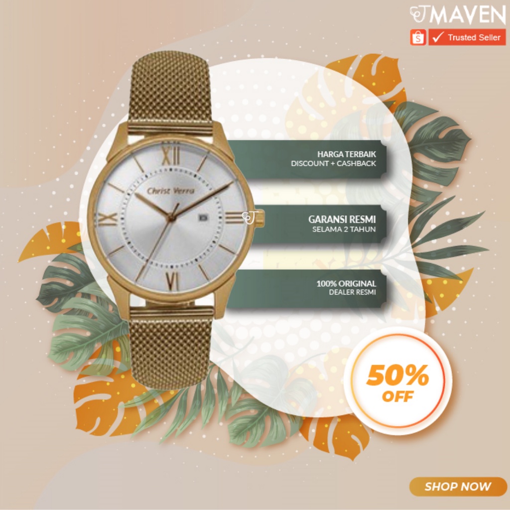 Jam Tangan Christ Verra CV 71151 G-45 SLV