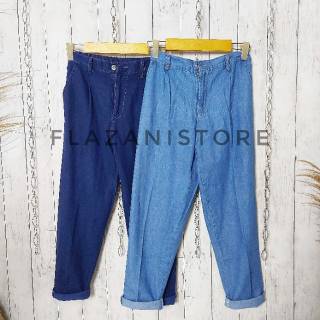 BAGGY JEANS CELANA  JEAN PLAIN BOYFRIEND  MURAH  Shopee  