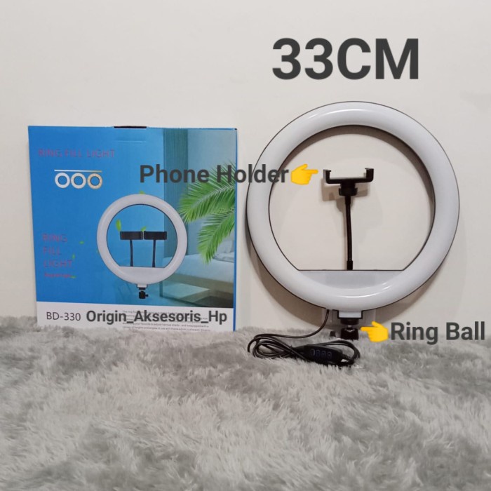 LED Ring Light 33cm Photo Studio Lighting / Ring Fill Light BD-330/ Lampu Foto Studio SC