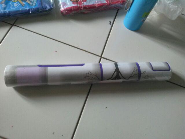 Wallpaper Dinding Sticker Kotak Ungu