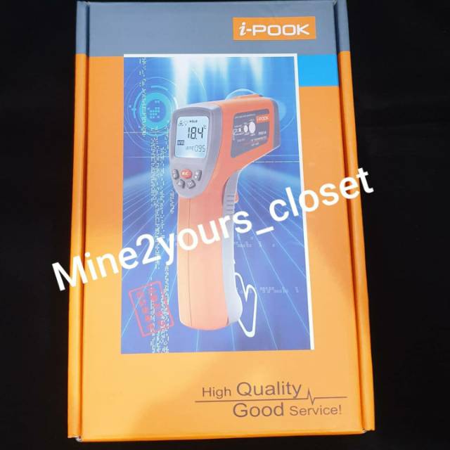 Thermogun non kontak infrared iPook Pk58B ready garansi jakarta original asli termometer