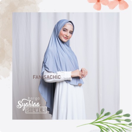 BERGO SYAHLAA Fanisachic JILBAB SYAR'I - Jilbab Polos Instan peach mustard kuning dusty pink