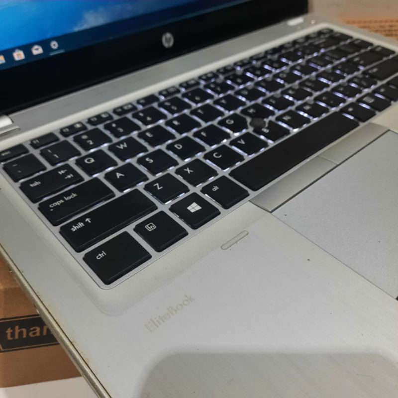 Laptop HP Elitebook Folio 9470M Cor i5-3437U Ram 4GB HDD 500GB Keyboard Backlight(nyala) Body Super slim windows 10 siap pakai