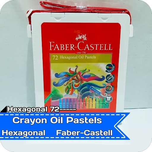 Crayon Oil Pastels Hexagonal 48 - Hexagonal 60 - Hexagonal 72 Faber Castell-Hexagonal 72
