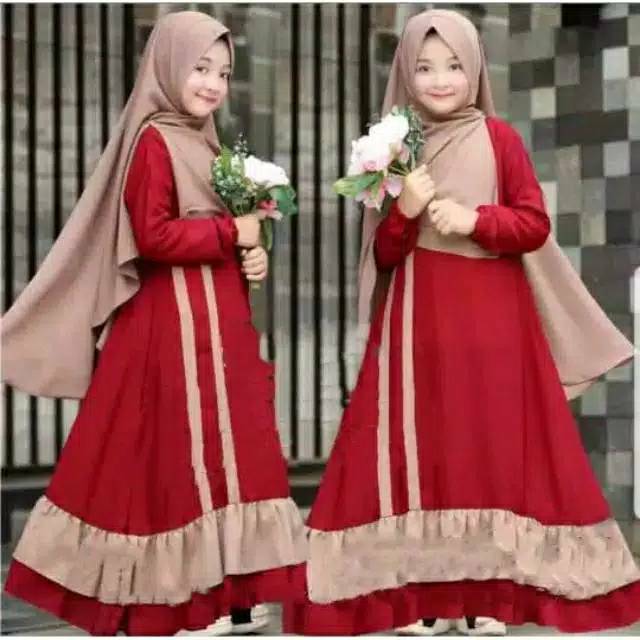 ROMERA KIDS GAMIS SYARI ANAK  BAJU  MUSLIM ANAK  PEREMPUAN  