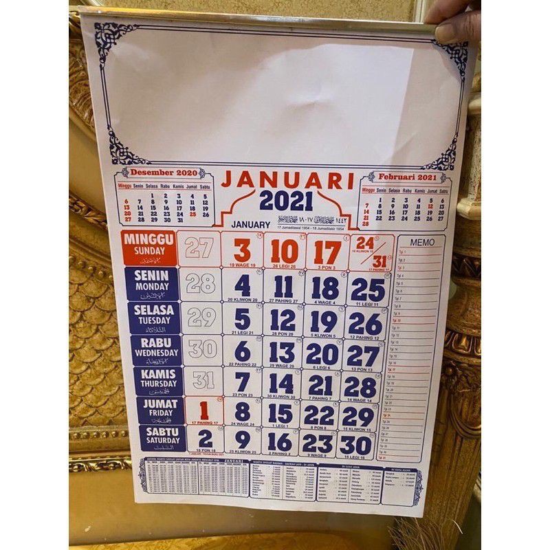 Kalender 2021 Dengan Jadwal Waktu Sholat Indonesia