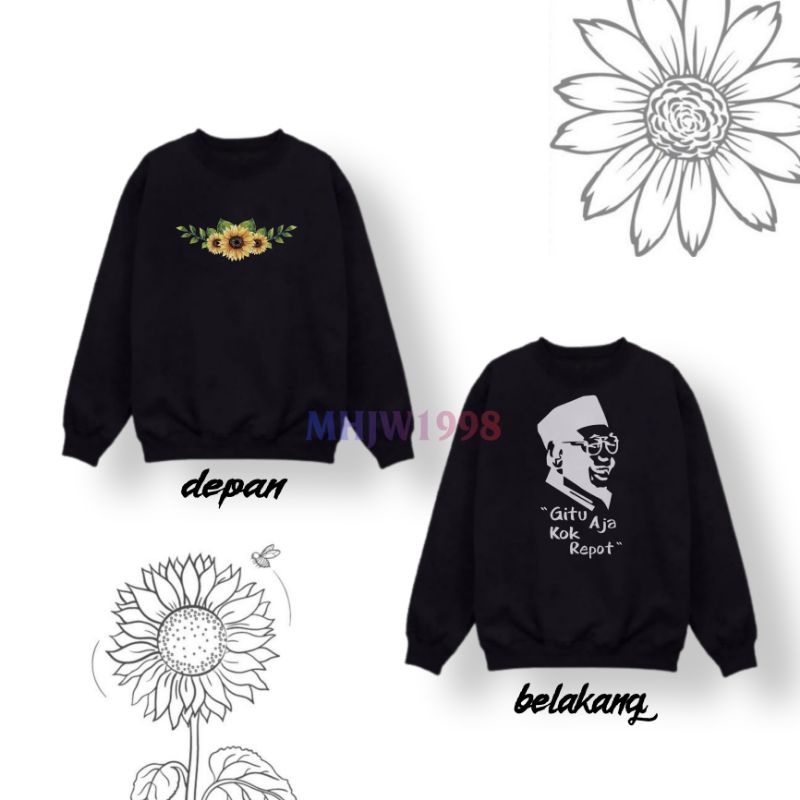 sweater Crewneck Gus Dur Gusdur Pluralisme Toleransi Beragama Murah Original Keren Unik/Switer Crewn