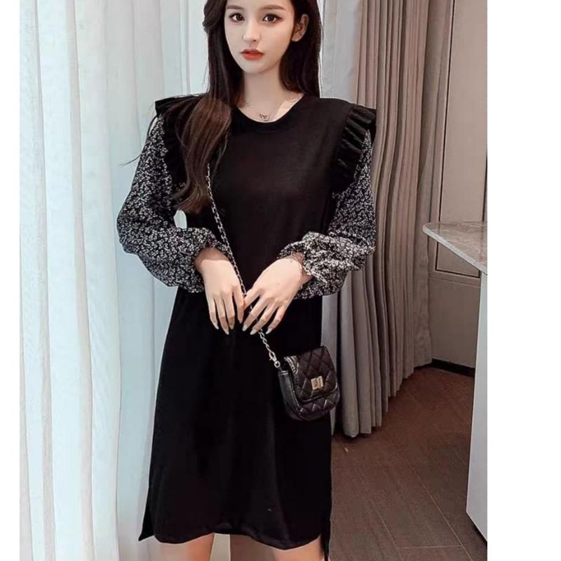 MDLV ~ 0479 KNIT DRESS ENVIA (TANPA BELT) DRESS RAJUT KOREA PREMIUM BEST SELLER FASHION IMPORT