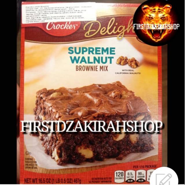 

Betty crocker supreme walnut 467gr