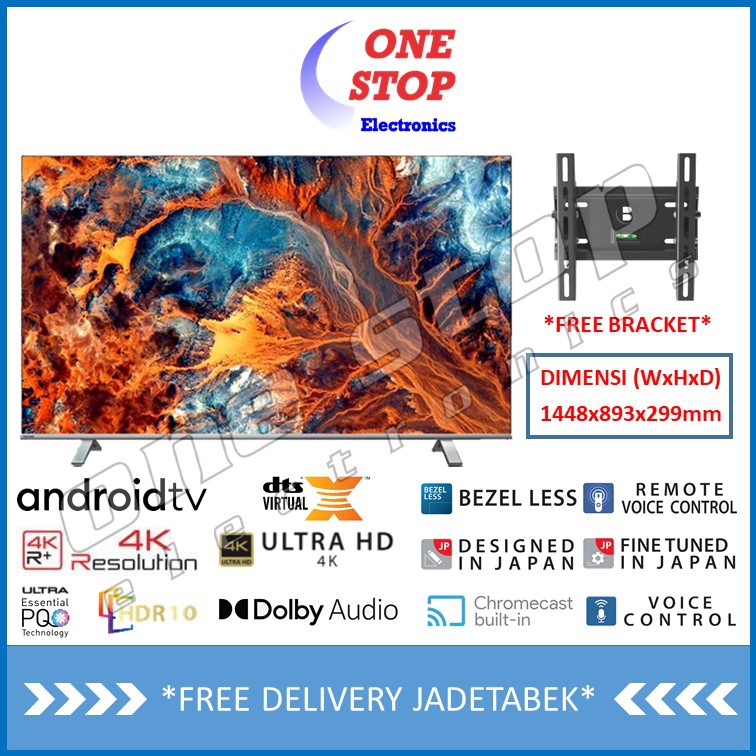 TOSHIBA 65C350KP 4K UHD HDR Smart Android TV 65 Inch