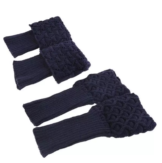 Leg Warmer Kroket Rajut Wool Penghangat Kaki Winter Musim Dingin