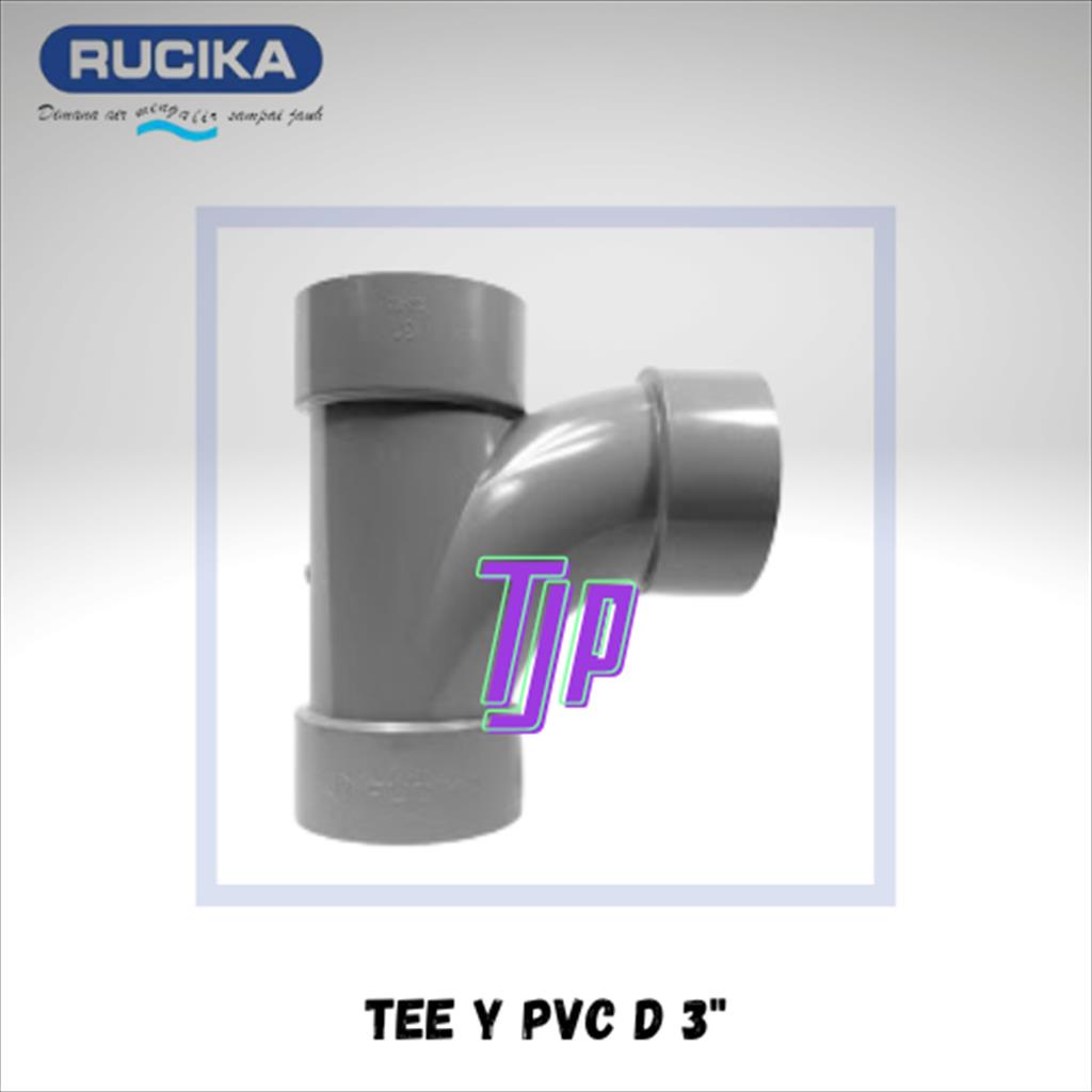 TEE Y PVC D RUCIKA 3&quot;