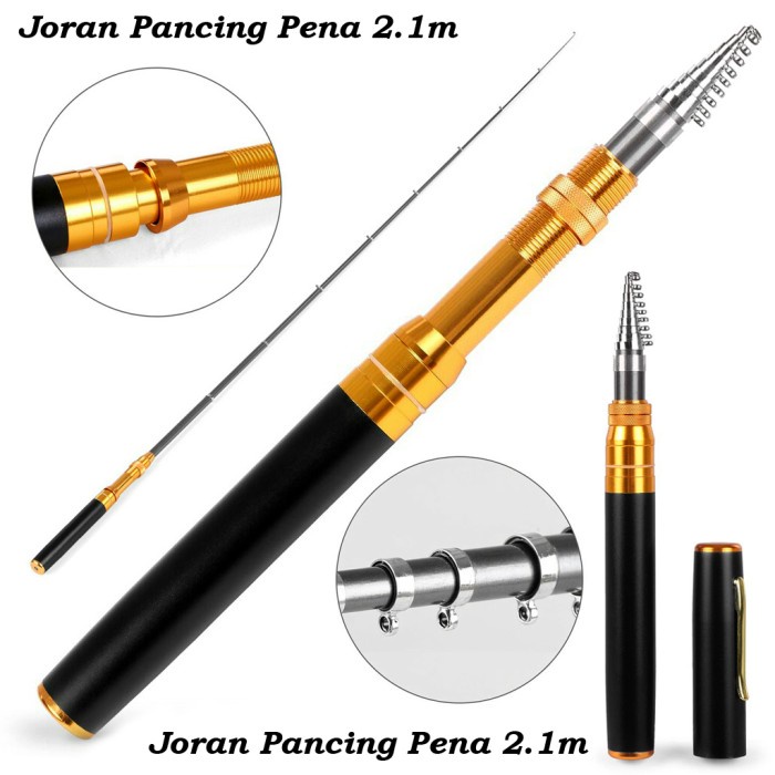 Joran Pancing Pena Mini Portabel 2.1m / Pancingan Pena Mini 2.1m