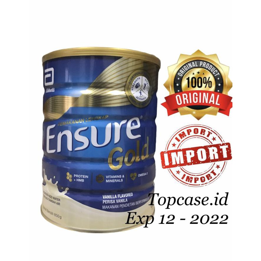 Harga Ensure Gold Vanilla 850 Terbaru Oktober 2021 Biggo Indonesia