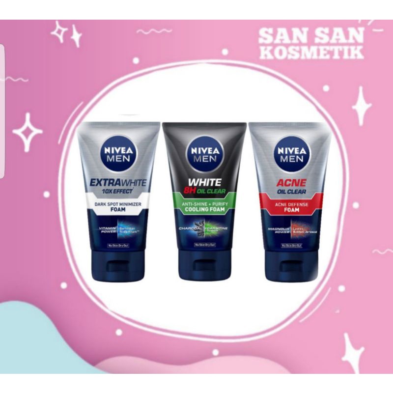 Nivea Men Facial Foam / Facial Scrub - 100 gr