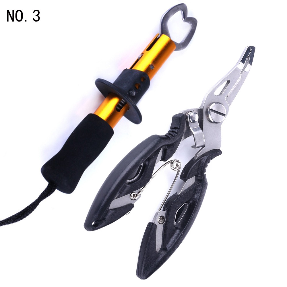 Hengjia 2Pcs Tang Penjepit Ikan Compact Bahan Stainless Steel