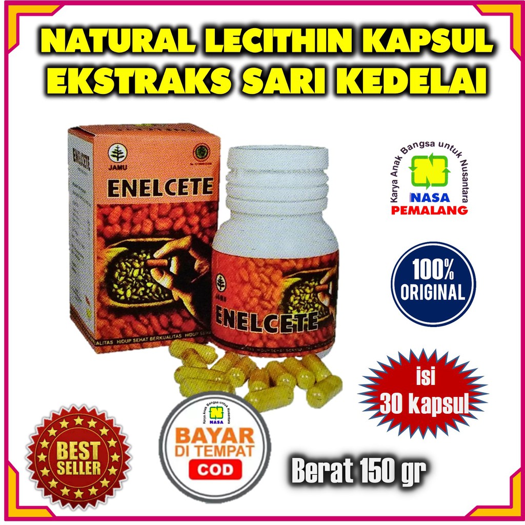 NATURAL NEO LECITHIN SARI MINYAK KEDELAI ALAMI KAPSUL ORIGINAL PRODUK NASA PEMALANG