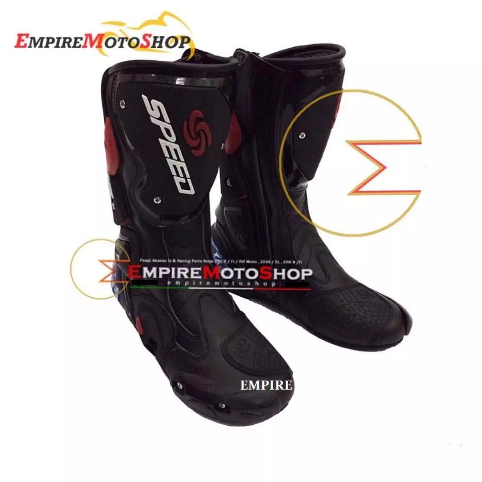 Sepatu SPEED Road Race Full Hitam