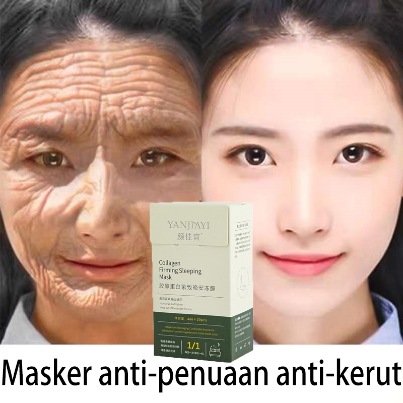 paket masker wajah masker wajah sheet mask masker wajah naturgo  20pcs Masker Pelembab Masker Kolagen masker penghilang komedo  masker anti kerut