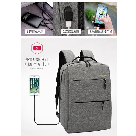 Tas pria/Waterproof/Ransel Pria/ Ransel Laptop Big Capacity/Tas Murah Multifungsi Type 009