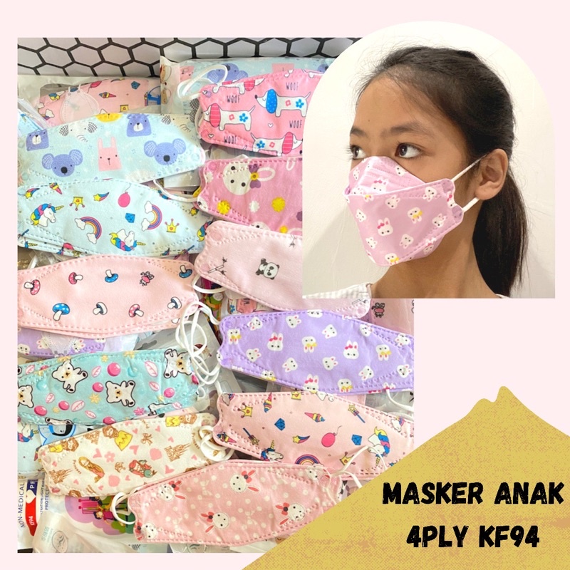 Masker Anak KF94 - Masker Anak 4PLY  KF94