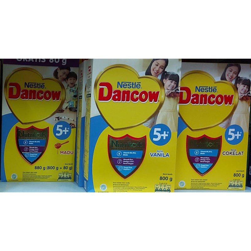 

Dancow 5+ 800gr (Vanila/Madu/Coklat)