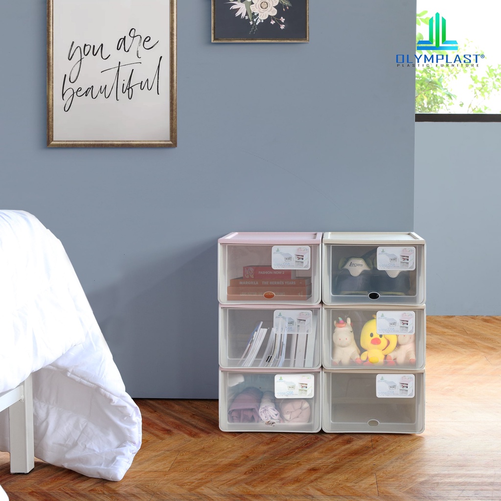 Storage Box Plastik Olymplast / Container Box / Kotak Penyimpanan / Kotak Serbaguna / Tempat Penyimp