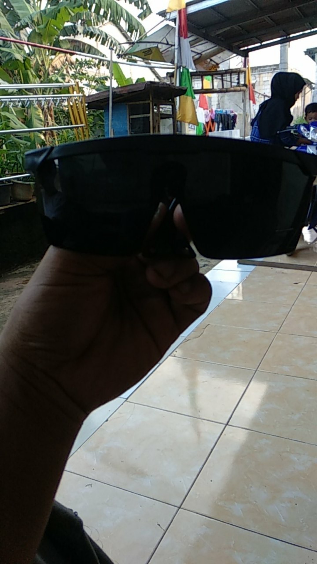 Kacamata Gerinda Safety Hitam Pekat / Kacamata Gerinda Hitam Pekat