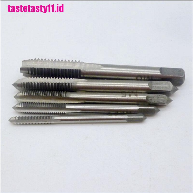 【TTID】5pcs/Set M3 M4 M5 M6 M8 Hand Tap Straight Flute 3mm-8mm Hand Fast tapping