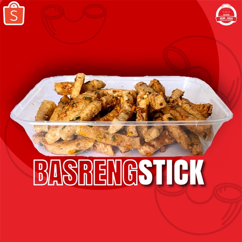 

Basreng stick box 500ml bumbu basah pedas daun jeruk