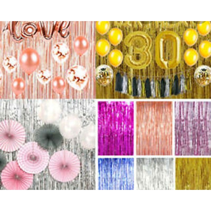 tirai rumbai ulang tahun