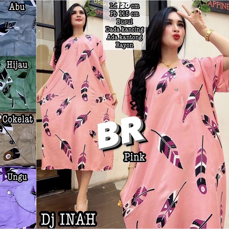 DASTER JUMBOO SOFTY KEKINIAN RAYON LD 120 LENGAN PENDEK BAHAN ADEM BUSUI BUMIL BEST SELLERo-DJ INAH