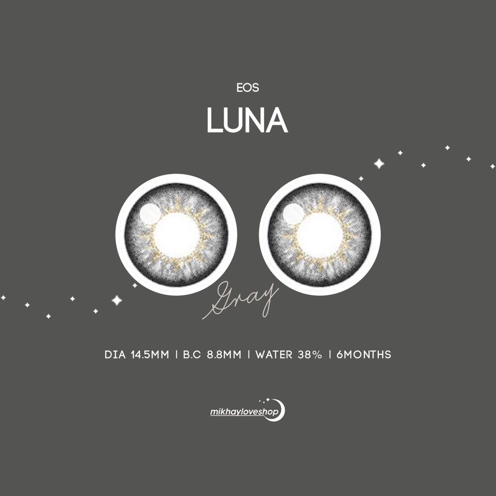 Softlens EOS Luna Gray (Grey) | EOS [Mikhayloveshop]